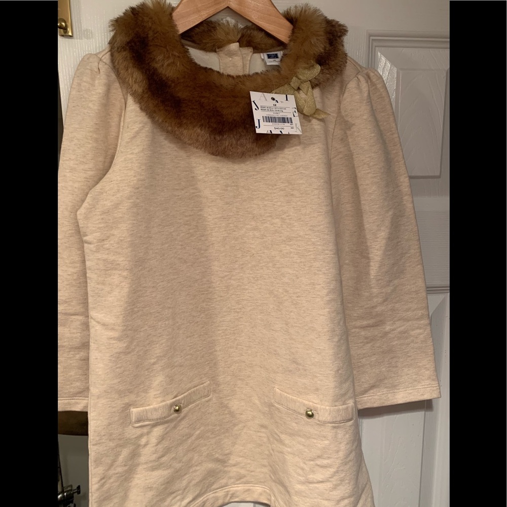 Janie and jack fur collar tunic
